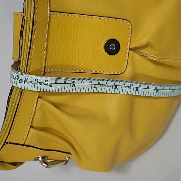 Robert Pietro Bag, Size 16" X 6" X 10", Golden Yellow - Picture 5 of 9